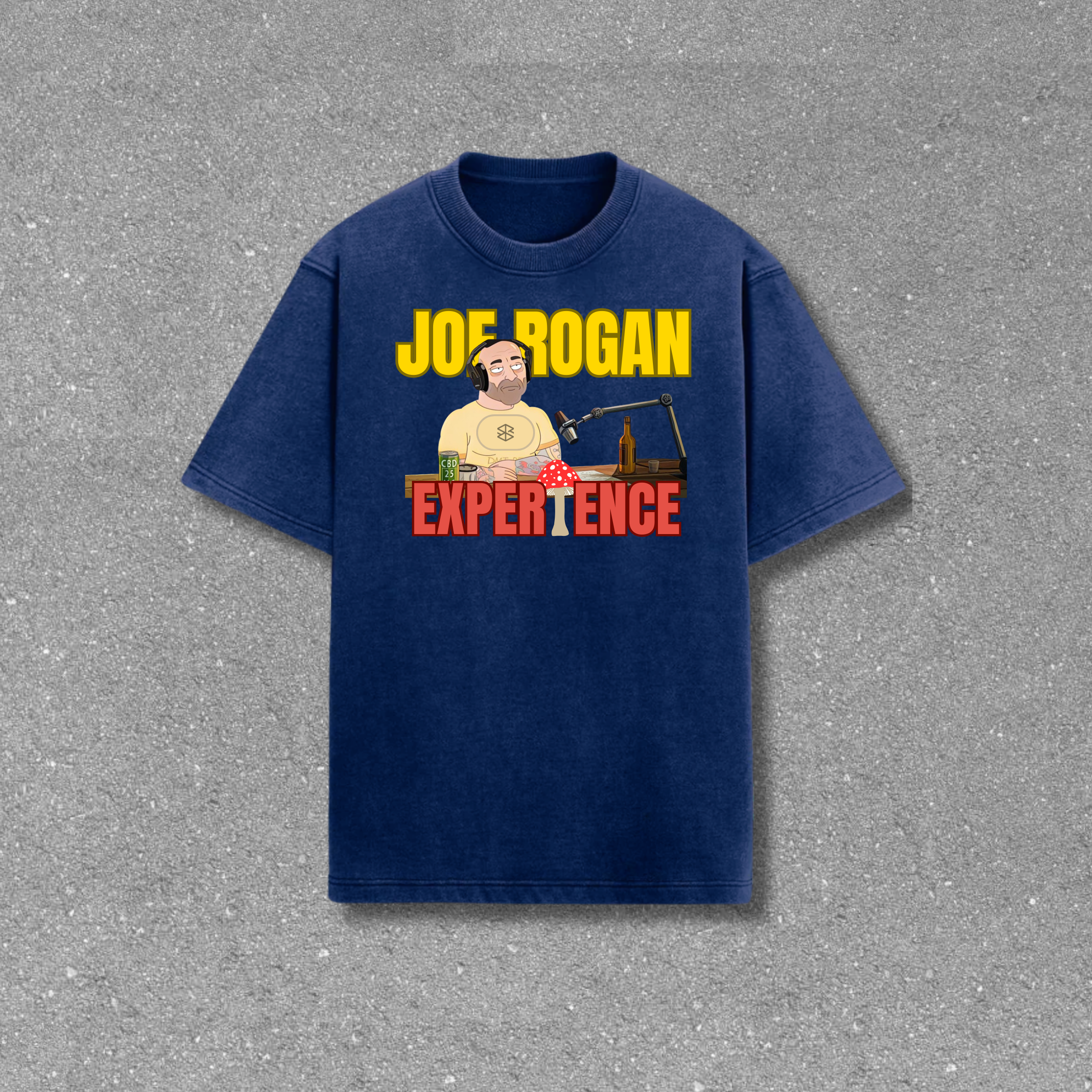 Joe Rogan Acid Wash Oversized T-Shirt