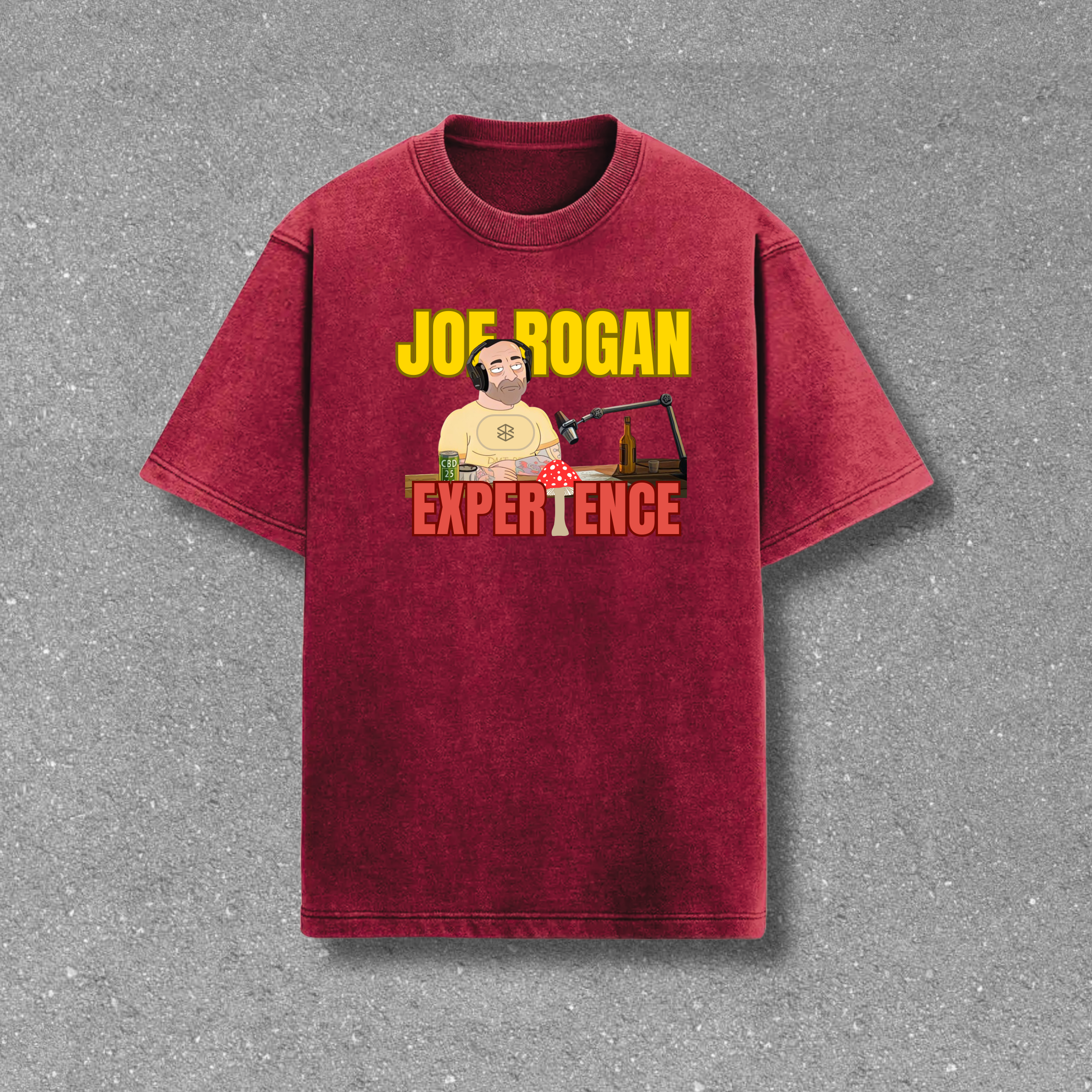 Joe Rogan Acid Wash Oversized T-Shirt