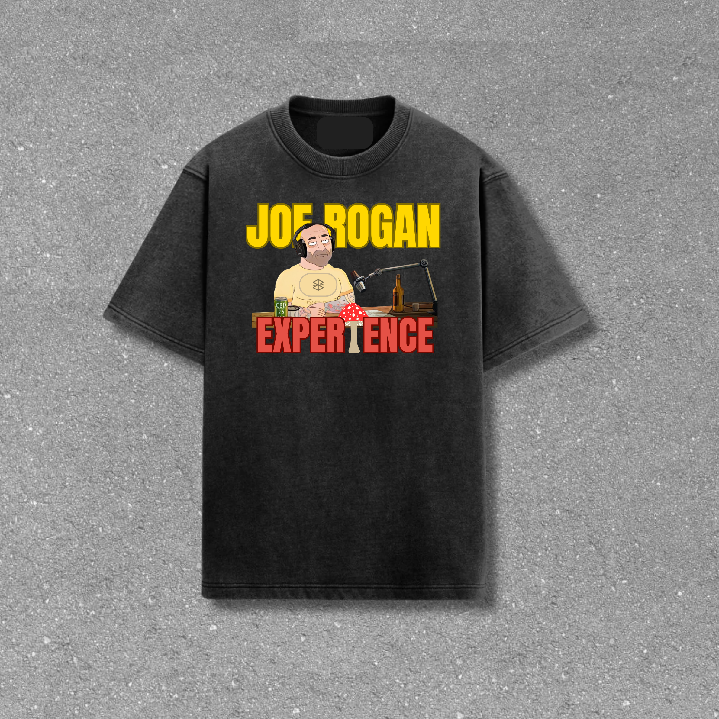 Joe Rogan Acid Wash Oversized T-Shirt