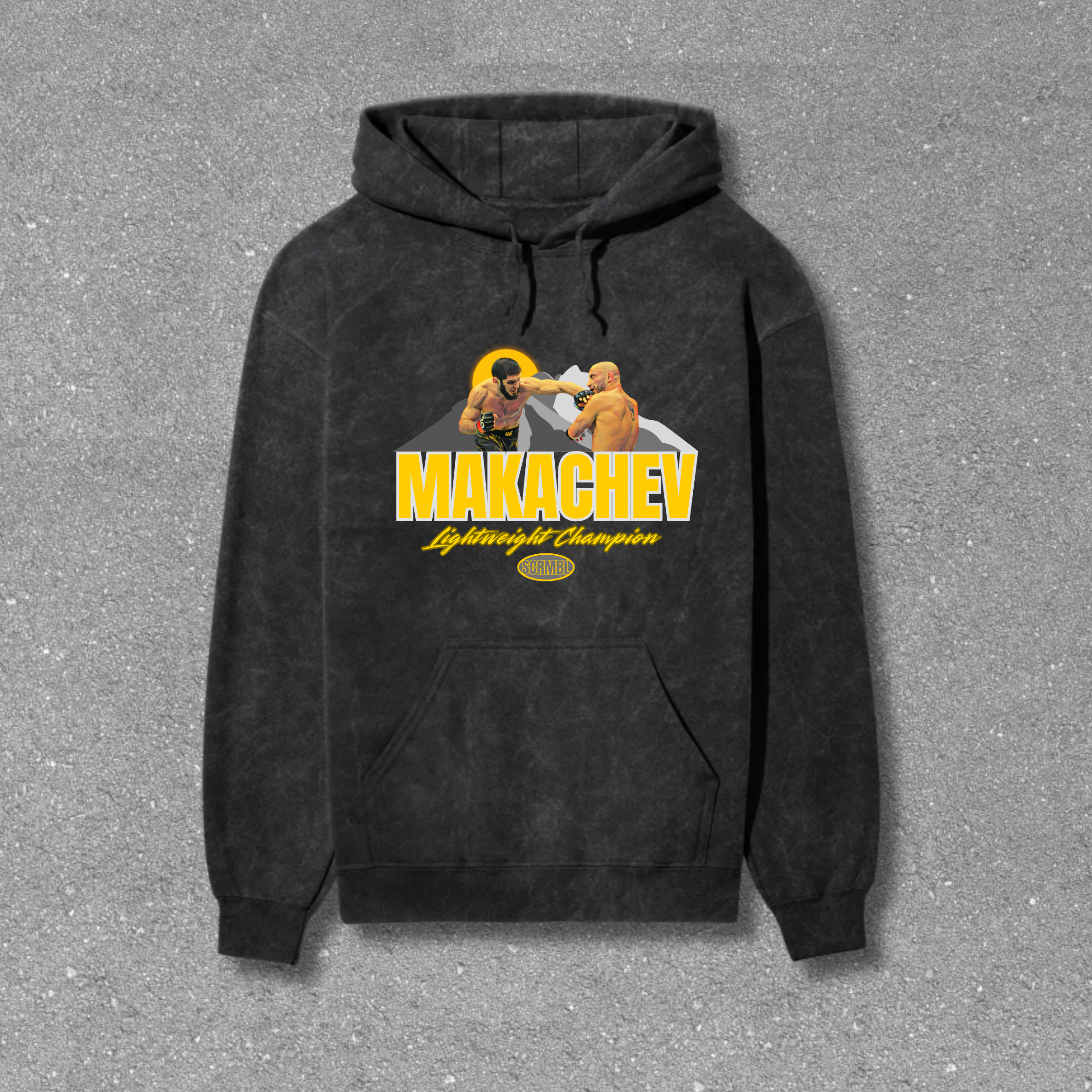 Islam Makhachev Acid Wash Hoodie