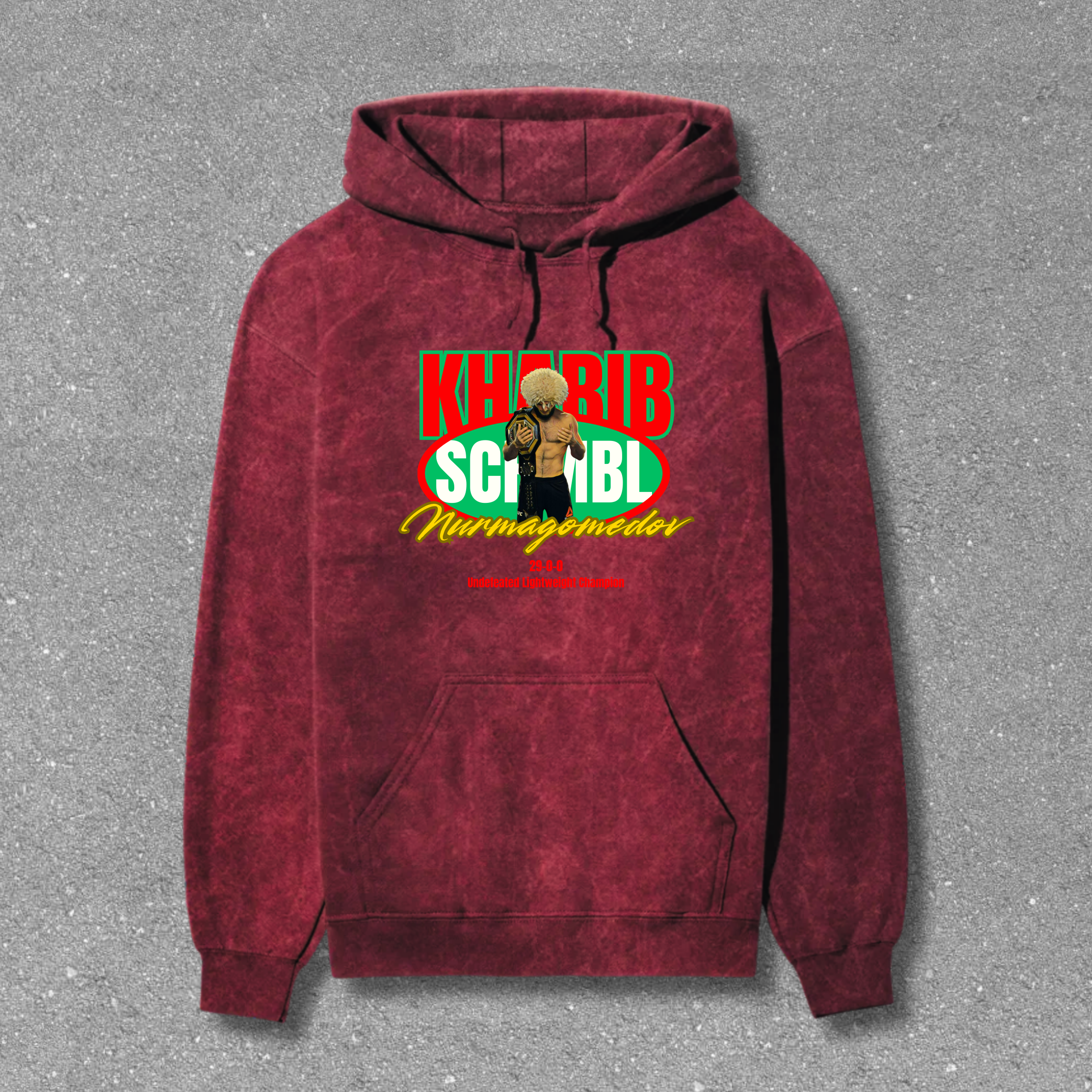 Khabib "The Eagle" Nurmagomedov Acid Wash Hoodie