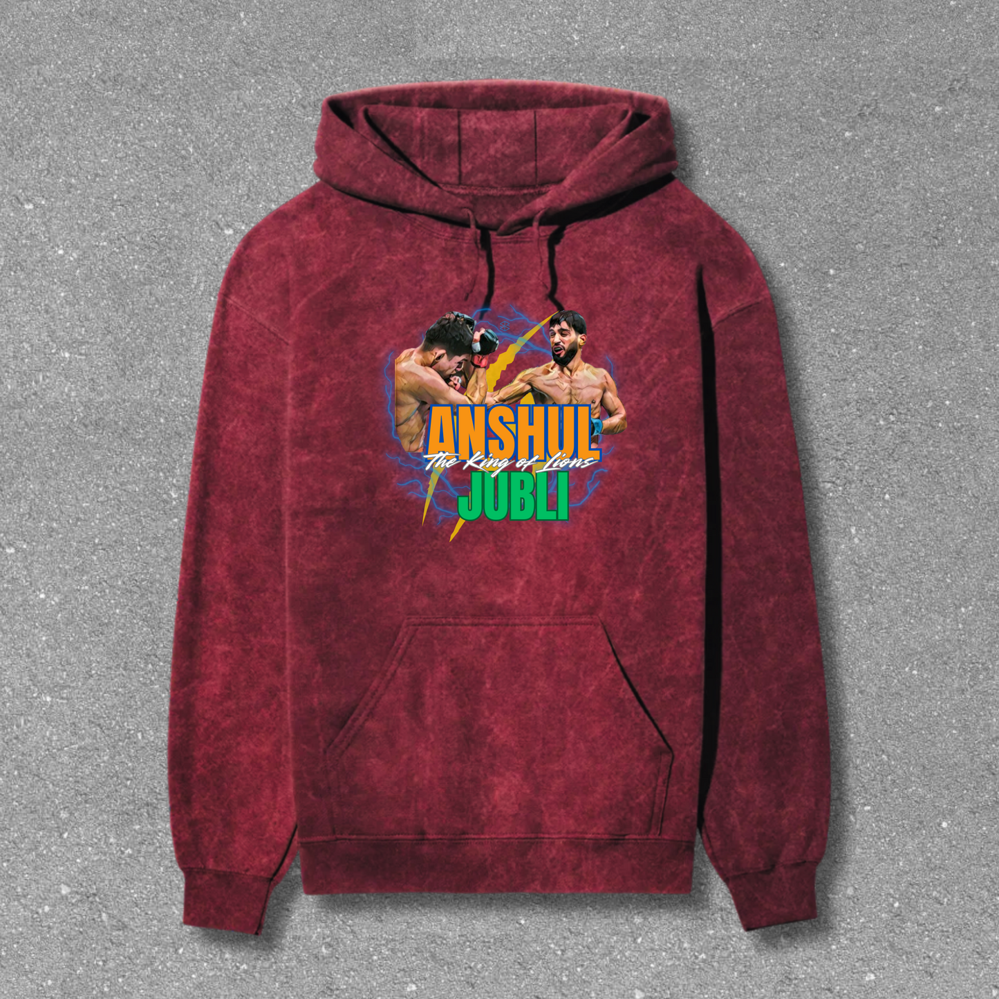 Anshul "The King of Lions" Jubli Acid Wash Hoodie