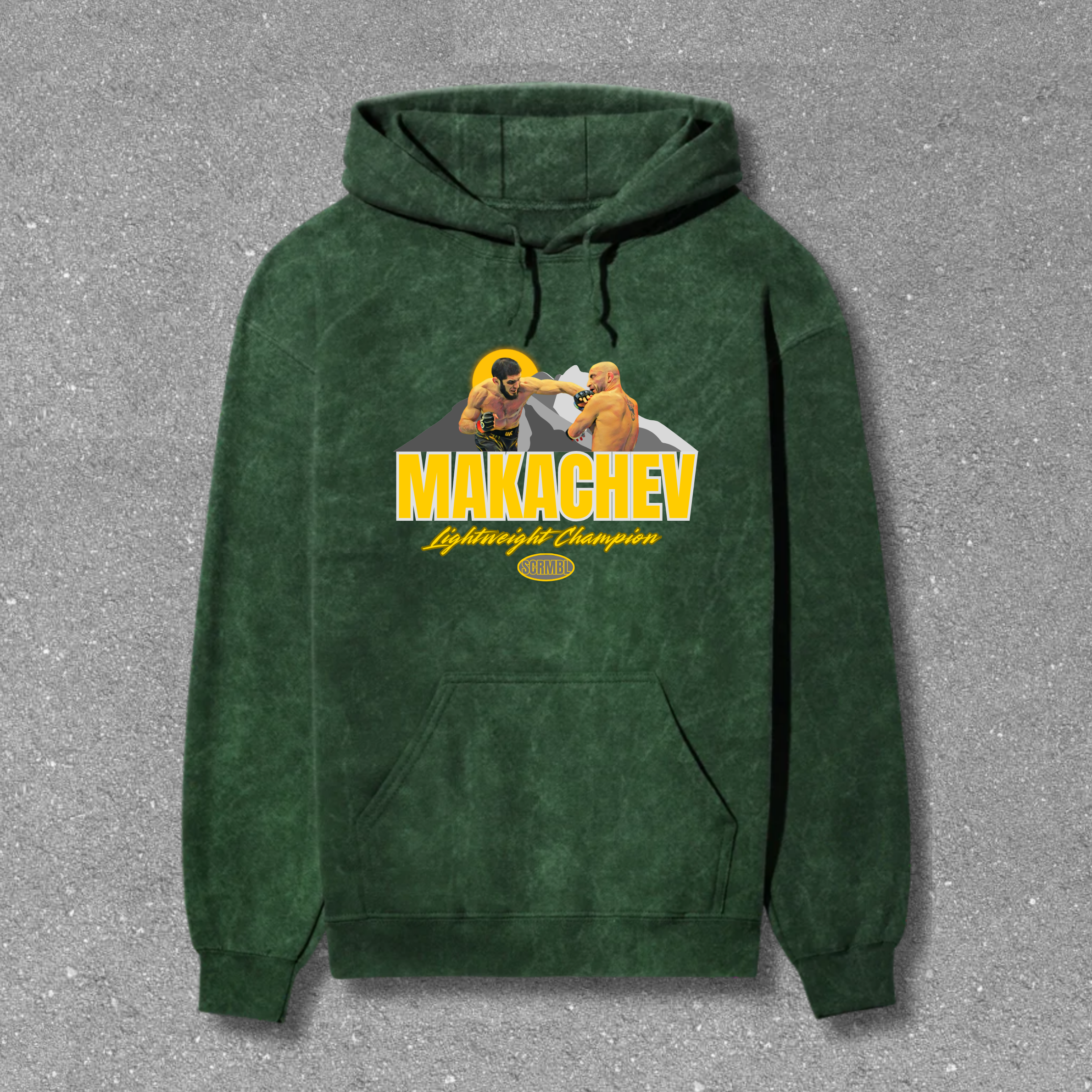 Islam Makhachev Acid Wash Hoodie