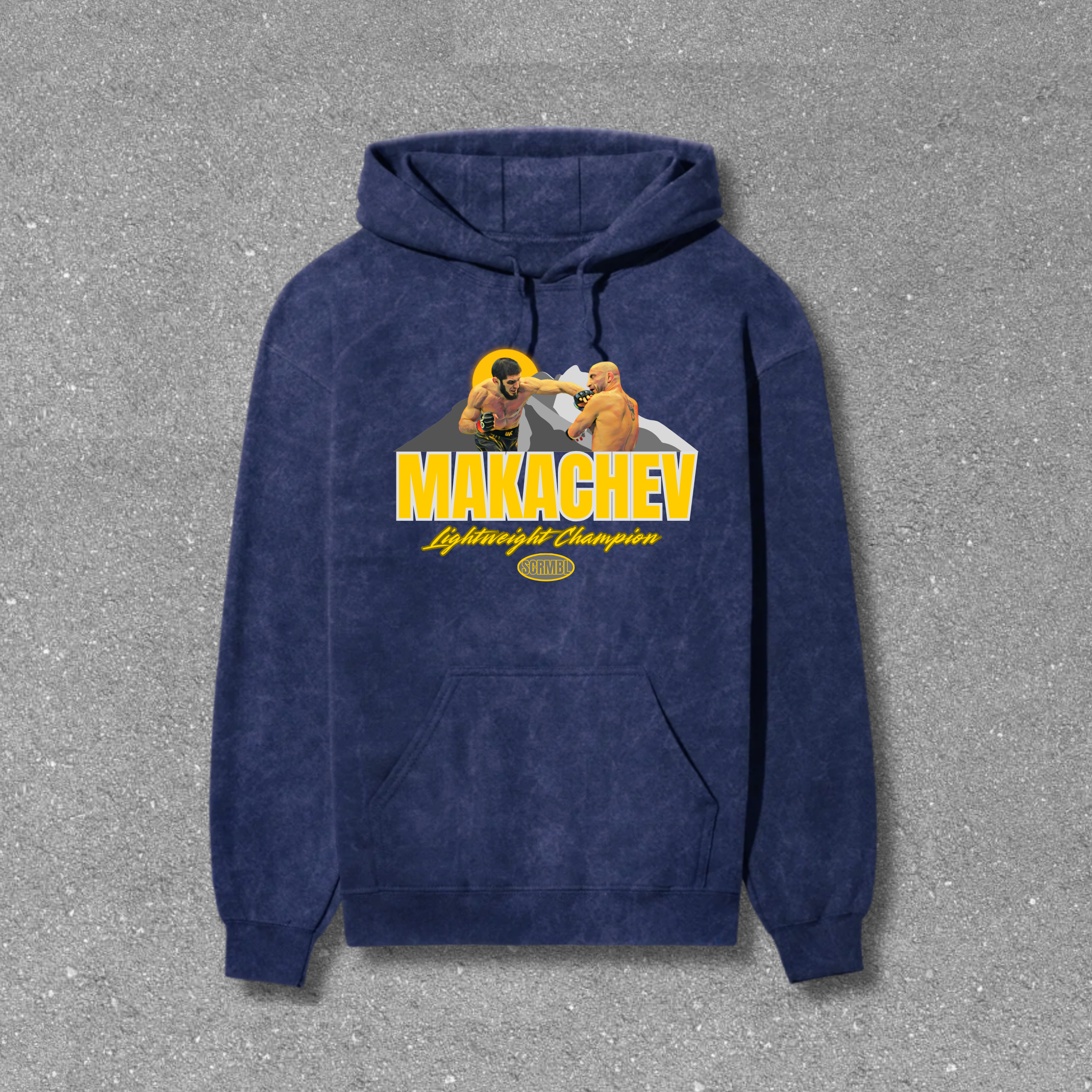 Islam Makhachev Acid Wash Hoodie