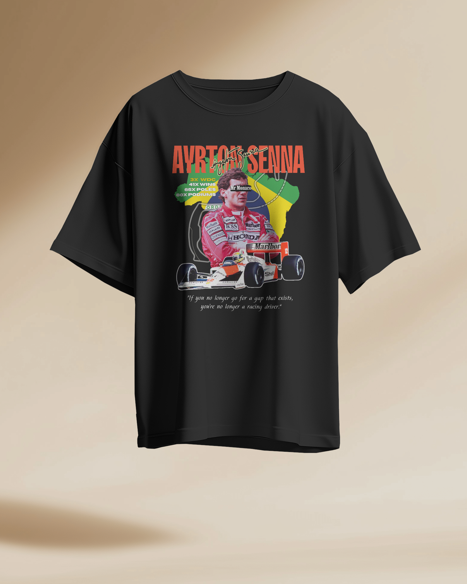 Ayrton Senna Oversized T Shirt