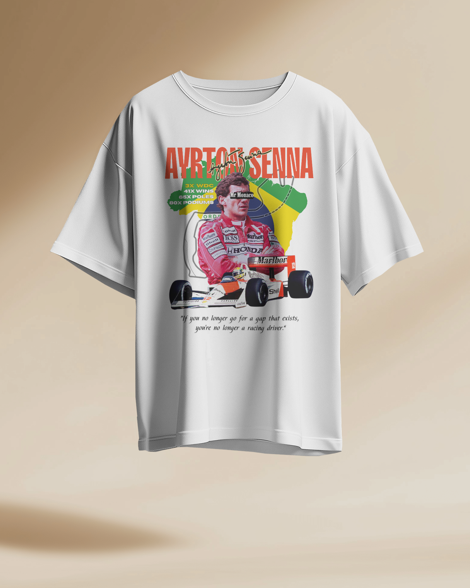 Ayrton Senna Oversized T Shirt