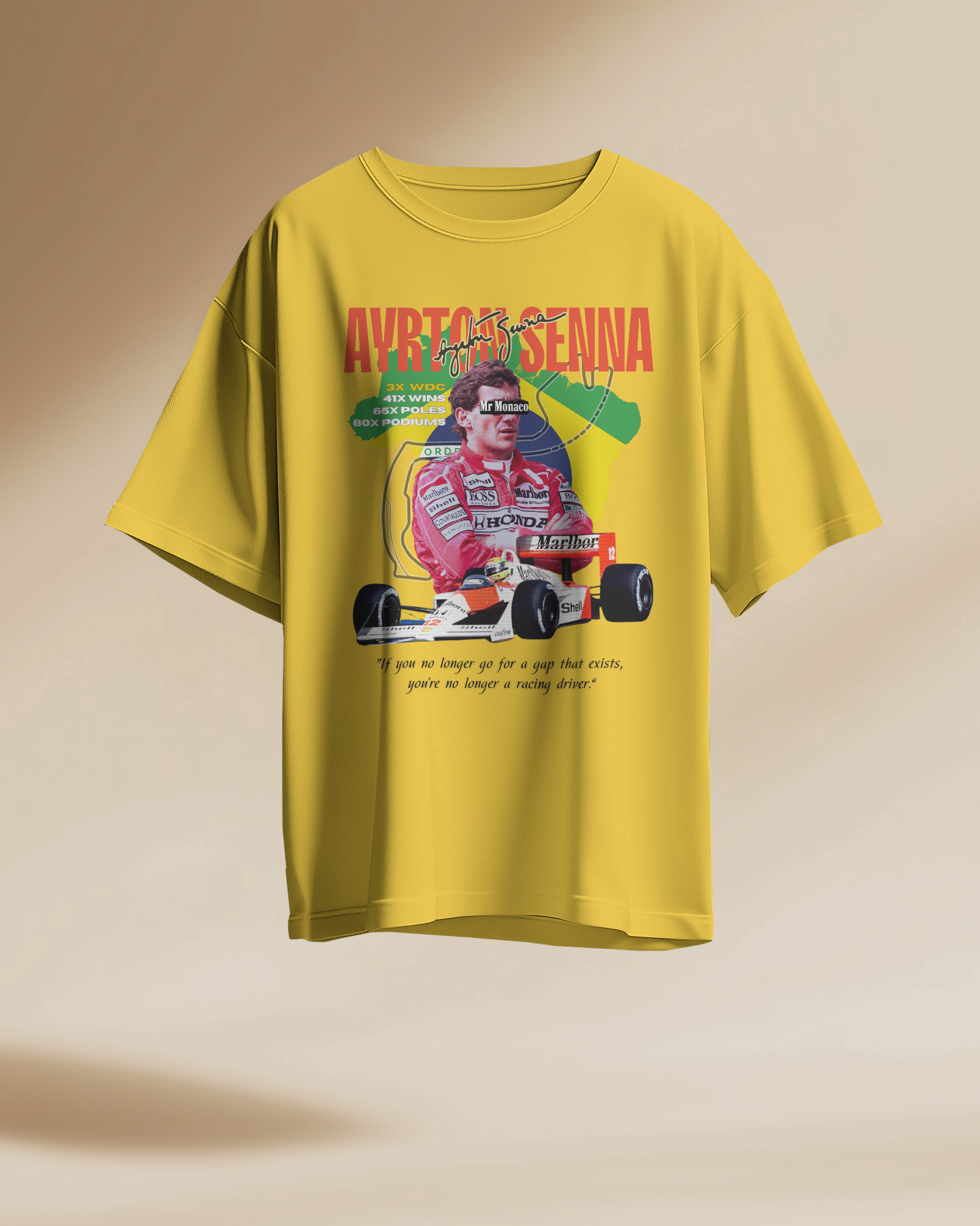 Ayrton Senna Oversized T Shirt