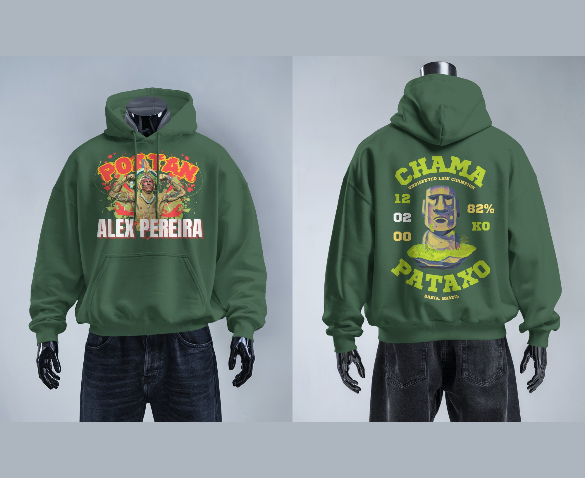 Alex "Poatan" Pereira Oversized Hoodie