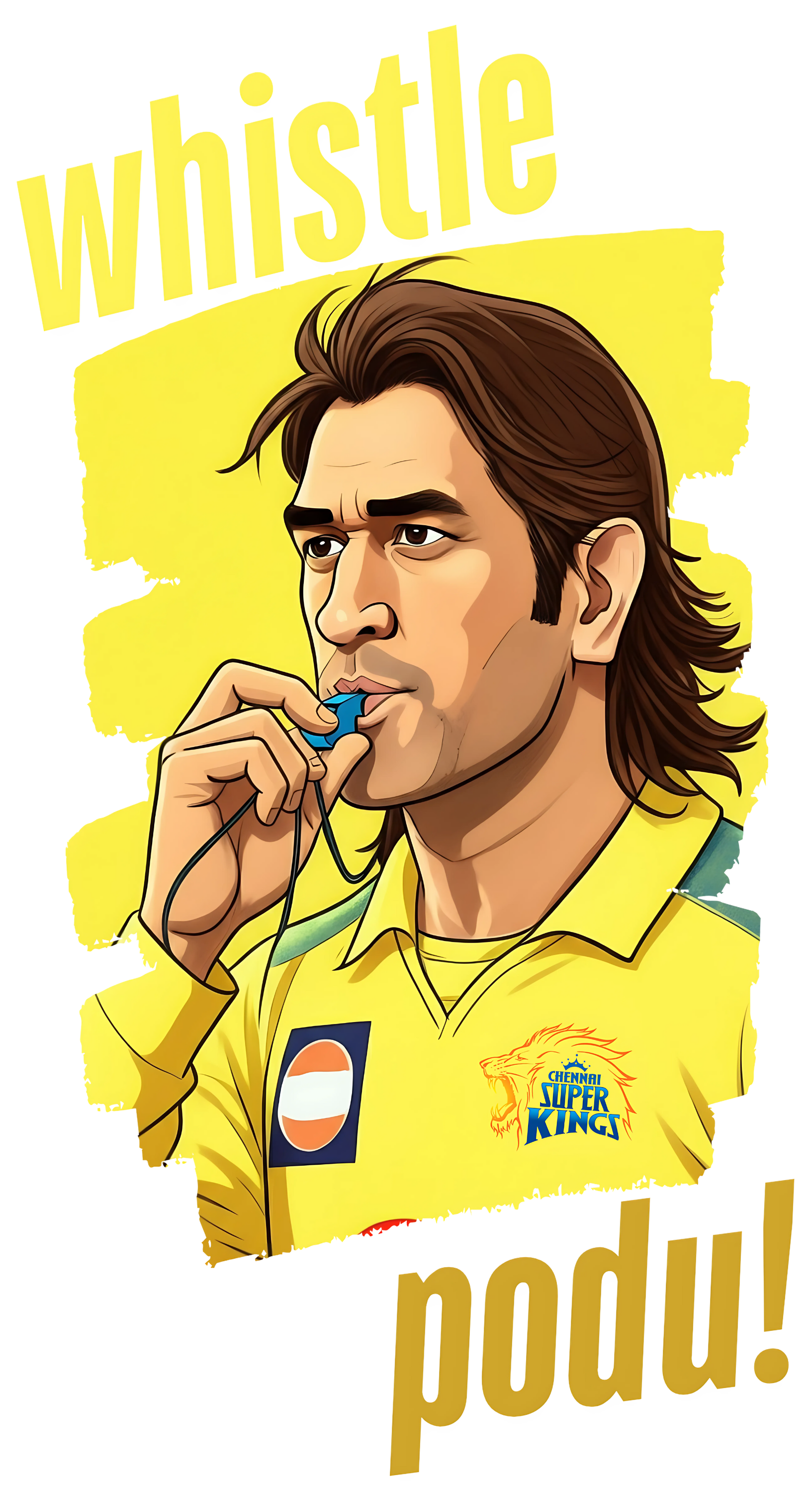 Whistle Podu x Dhoni T-Shirt