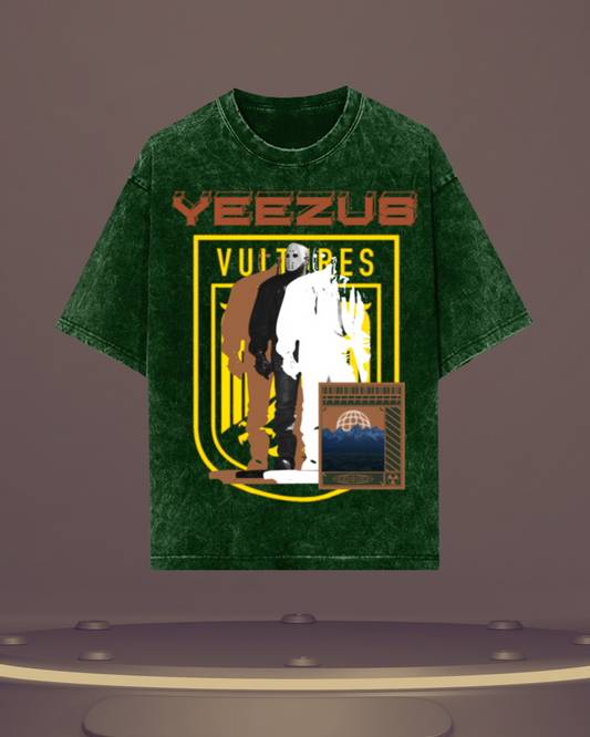 Kanye West "Yeezus" Acid Wash Oversized T-Shirt